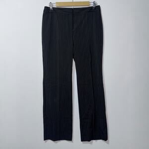 Jones New York collection black striped dress pants women's size 6 petite